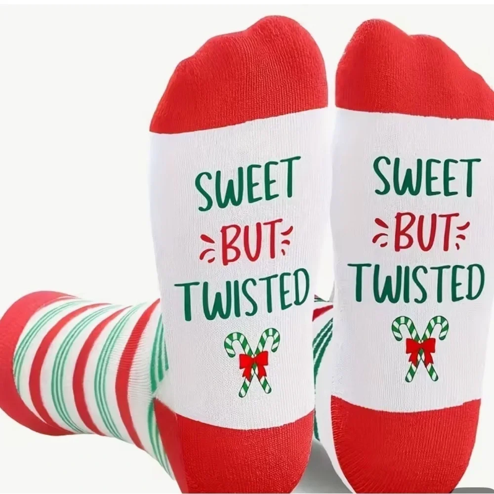 Sweet But Twisted Christmas Socks